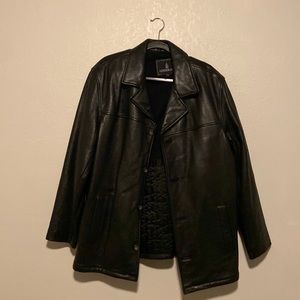Men’s London Fog leather jacket Large